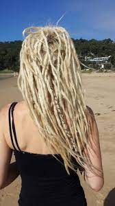 White Blonde Dreadlocks Bohemian Dreads Lorne Beach Autumn 2014 Blonde Dreadlocks Blonde Dreads Beautiful Dreadlocks