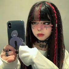 Grunge Aesthetics On Instagram Do You Have Tattoos If Yes How Many Internetgrunge For More Aesthetic Makeup Pink Eyeliner Emo Makeup