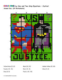 View, download or print this two step equations worksheet pdf completely free. Colouring By 1 2 Step Equations Dawn Of Justice Collaborative 24 Sheet Math Mosaic Pdf File Teaching Resources