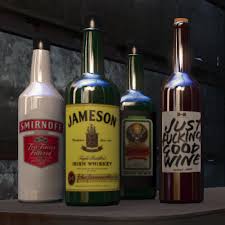 Using the alcohol mod, you can get drunk off at any bar . Immersive Liquor Bottles At Fallout 4 Nexus Mods And Community