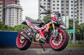 Knalpot satria 2tak, rx king dan f1zr model udang tril via www.knalpotudang.com. Modifikasi Suzuki Satria F Anti Cacingan Dirombak Ala Moge Kekar Semua Halaman Gridoto Com