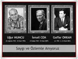 Türkiye'nin gelmiş geçmiş en kendine has gazetecilerinden uğur mumcu'nun profesyonelce yerleştirilip patlatılan bombayla hunharca katledilmesi ve diyarbakır emniyet müdürü gaffar okkan'ın profesyonelce pusuya düşürülüp öldürülmesinin yıldönümleri çakışıyor, bildiğiniz üzre. Anma Mesaji Ugur Mumcu Ismail Cem Gaffar Okkan Onlari Herzaman Saygi Ve Rahmetle Aniyoruz Hayat Mesajlar Davranis