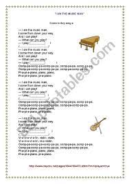 Here is the answer for: I Am The Music Man Esl Worksheet By Puppa