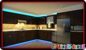 mutfak dolabi led isik uygulamasi mutfak mutfak dolaplari luks mutfaklar