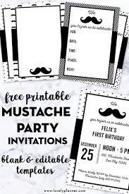 I ……….(name of the person) is glad to invite you along with your family to attend the party arranged by us on the completion of 10 successful years of our. Free Printable Mustache Party Invitations Blank Editable Templates Lovely Planner