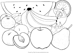 Disegno Di Frutta Da Colorare