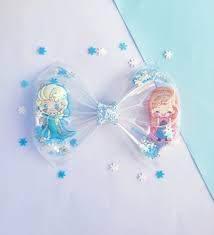 Frozen Anna Elsa Mini Shaker Bow ⋆ Lily Sparkle Creations