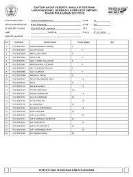 Check spelling or type a new query. Daftar Hadir Siswa Unbk Pdf
