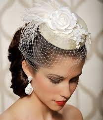 Bridal Head Piece Wedding Fascinator Old By Gildedshadows On Etsy 82 00 Bridal Hat Veiled Hats Headpiece