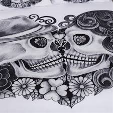 Guangdong benruson down products co., ltd. Ensemble De Literie Fibre Extra Fine Anti Acariens Crane De Ton Sombre Housse De Couette 3 Pieces 140x200cm 1 Housse De Couette 2 Taies Doreiller 48x74cm Amour Eternel 1 2mbed Cuisine Maison