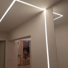 Ein Tolles Trockenbau Projekt Von Uns In Holzminden In Einem Flur Led Profile Led Profil Led Stripes Trockenbau