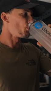 When you need strength for the gym and the mountains. 🏔️💥 John Collinson  powers every rep and every ascent with Gnarly Creatine. Small scoop, big  energy, even bigger adventures.