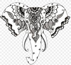 Henna flowers and paisley mehndi tattoo doodle set. African Elephant Henna Tattoo Drawing Png 931x859px Watercolor Cartoon Flower Frame Heart Download Free