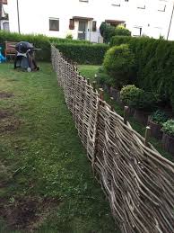 Gartenzaun Haselnusszaun Haselnuss Gartenzaun Garten Zaun Garten