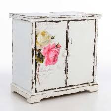 Waschbeckenunterschrank Rose Badmobel Bad Waschbeckenunterschrank Shabby Chic Dekor Schabby Schick