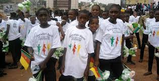 Nkambe cameroon 2109.youth day march. Pius Njawe African Heritage
