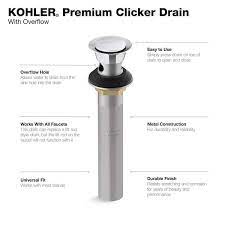 Kohler Premium Clicker Drain With
