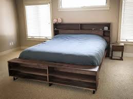 These repurposed bed projects are perfect for your patio, home and more. Walnut Platform Storage Bed Handmade In Seattle Washington