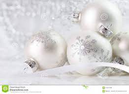 White Christmas Ornaments White Christmas Ornaments Stock Image Image Of Ornaments 57627489