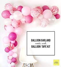 I put the twist tie through the tied end of the ballons and was able to string them together that way. Amazon Com Tokyo Saturday Balloon Arch Garland Decorating Strip Kit Reusable Balloon Tape Strip 16ft T Balloon Garland Balloon Garland Diy Birthday Balloons