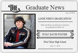 For example, be sure to look for graduation ephemera in genealogybank's historical books collection. Vintage Graduate Newsletter Graduation Announcement Custom Magnet Graduation Announcements