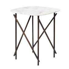 Gold round side end table with marble top, modern bedside small coffee table for bedroom living room office, 14 d x 20 h. Workshop Lamp Table Marble By The Conran Shop At The Conran Shop