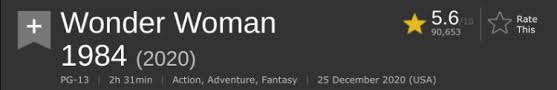Wonder woman 1984 (2020) diana must contend with a work colleague and businessman, whose desire for extreme wealth sends the world down a path of destruction, after an ancient artifact that grants. Wonder Woman 1984 Now The Lowest Rated Dceu Movie Ever Bounding Into Comics