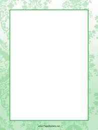 Green Leaf Border Page Borders Design Purple Pages Borders For Paper