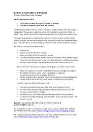 The purpose of a cover letter. Sample Cover Letter Cold Calling