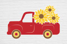 Free Free 260 Truck With Sunflowers Svg SVG PNG EPS DXF File