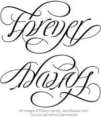Forever Always Ambigram V 2 Friend Tattoos Couple Tattoos Ambigram Tattoo