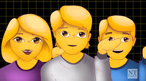 Yellow, white, purple, and black. Apple S New Gender Neutral Emojis Are Important For Non Binary People North Texas Daily