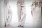 Pantalon large en lin