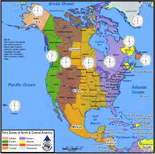 North America Time Zones Jpg 988 981 Time Zone Map United States Travel Map Time Zones
