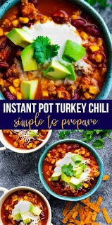 Instant Pot Turkey Chili Recipe Dinner Meal Prep Turkey Chili Saffron Recipes