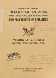 European Theater Operations Board of Review Opinions, Volume 26