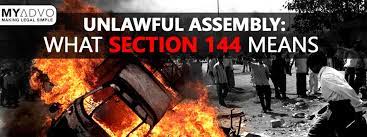 Puneethforum #section144 hi i am puneeth. Unlawful Assembly What Section 144 Means