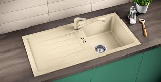 Install a length of 2×4 vertically under each corner of the sink base to create support legs directly under the sink. Favum Blanco