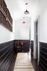 First impressions are very important! Farmhouse Foyer With Black Shiplap Walls Country Entrance Foyer