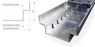 Die Herstellung Der Rinne Erfolgt Aus Hochwertigem 1 5mm Starkem Alumnium Der Einlaufrost Ist Aus 1 5mm Edelstahl Aussen Blank Entwasserung Stahl Edelstahl
