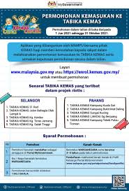 Permohonan guru kemas sesi kemasukan 2021. Kemasukan Tabika Kemas 2021