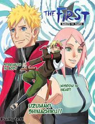 Narusaku Couple The First Naruto The Fanfic And Their Child Uzumaki Boruto Anime Naruto Narusaku