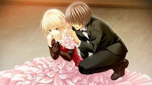 See more ideas about aesthetic anime, anime art, anime icons. Couple Pretty Dress Blond Guy Sweet Nice Anime Love Handsome Hot Hd Wallpaper Peakpx