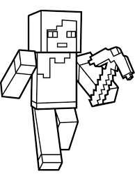Select from 35870 printable crafts of cartoons, nature, animals, bible and many more. Minecraft Steve Coloring Page 1001coloring Com