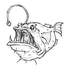 Angry angler fish coloring pages to color, print and download for free along with bunch of favorite angler fish coloring page for kids. Pin On Artful Fish