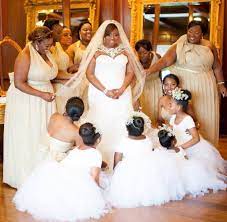 Junior Bridesmaids All Have Same Hair Bridesmaids All Have Same Hairstyle Love It Wedding Dresses Brides And Bridesmaids Mermaid Wedding Dress