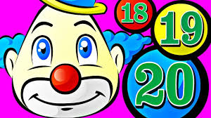 Number Counting Juggling Circus Clown Learn To Count 1 To 20 For Kids Learning Websites For Kids Science Videos For Kids Kids Learning Videos