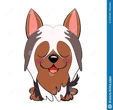 happy cartoon puppy sitting dog friend vector illustration isolated on white background stock vector i puppy cartoon dog friends australian silky terrier