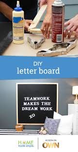 How To Make Your Own Letter Board With Felt Diy Letter Board Home Made Simple Felt Diy