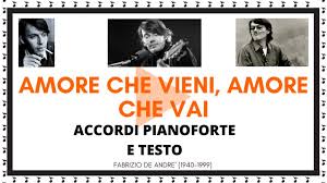 See more of amore che vieni amore che vai on facebook. Amore Che Vieni Amore Che Vai Spartito Accordi E Testo Youtube